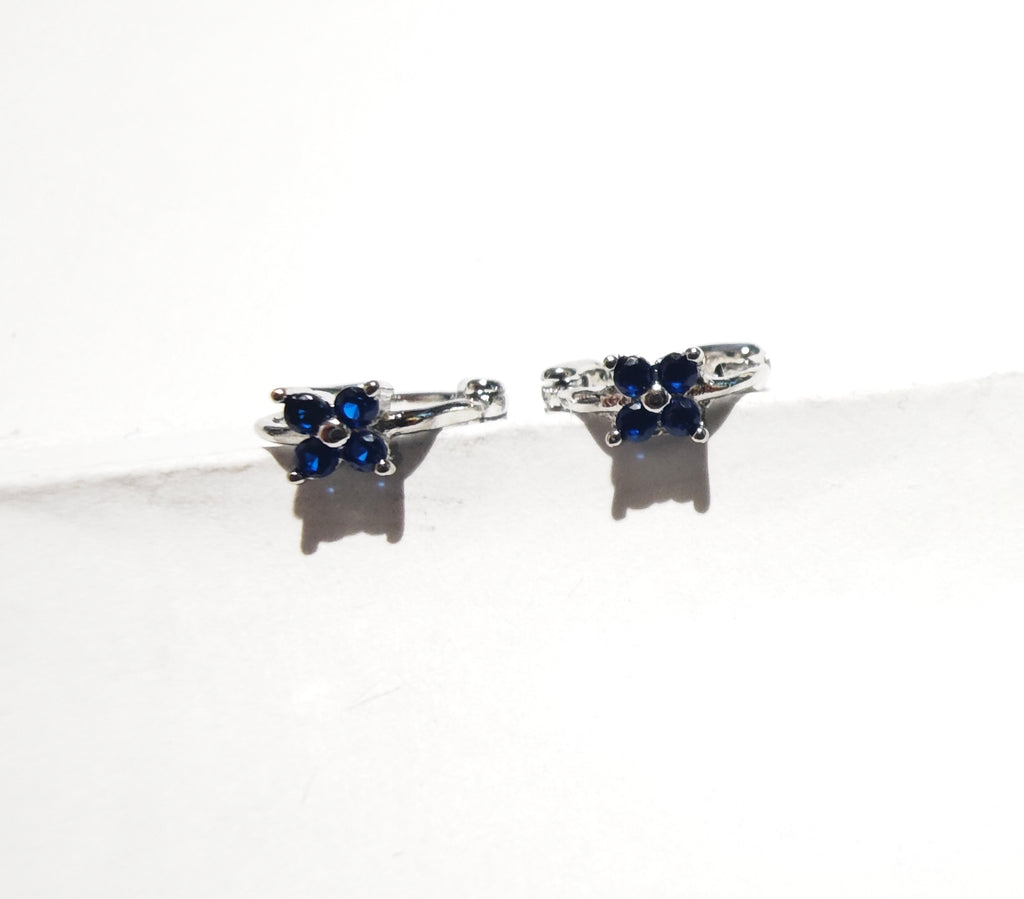 Huggies Flor Azul Plateado